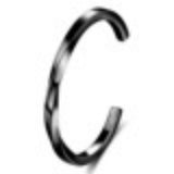 Open Mouth Twisted And Curved Titanium Steel Bracelet For Women