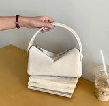 Frosted Boston Pillow Bag Hand-held Fashionable Square