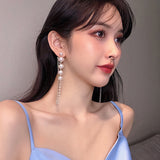 New Style Long Temperament Earrings Net Red Round Face Ear Jewelry Female Senior Sense
