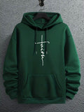 Men's Casual Printed Hoodie With Drawstring