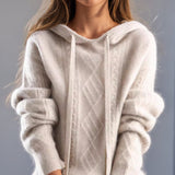 Knitted Jacquard Sweater For Women