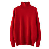 Women's High-neck Pure Wool Sweater Extra-thick Cashmere