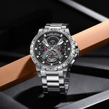 Three-Dimensional Hollow Waterproof Luminous Multifunction Quartz Watch