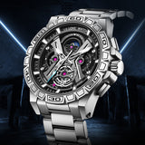 Three-Dimensional Hollow Waterproof Luminous Multifunction Quartz Watch