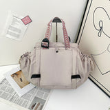 Nylon Fabric Mommy Bag, Large Capacity, Portable, Single Shoulder Tote Bag For Travel