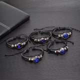12 Zodiac Constellation Bracelet Luminous Braided Design Bracelet For Men Women Kids