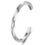 Open Mouth Twisted And Curved Titanium Steel Bracelet For Women