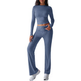 Sports Yoga Style Long-sleeved Straight Pants Casual Suit