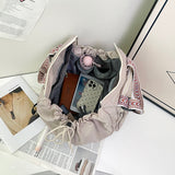 Nylon Fabric Mommy Bag, Large Capacity, Portable, Single Shoulder Tote Bag For Travel