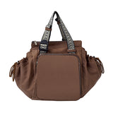 Nylon Fabric Mommy Bag, Large Capacity, Portable, Single Shoulder Tote Bag For Travel