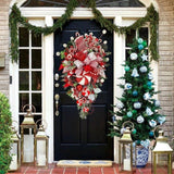 Christmas Wreath Candy Upside Down Tree Garland Artificial Xmas Ornament Hpme Porch Window Door Wall Hanging Decoration