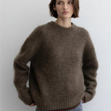 New Mohair Knit Sweater Relaxed Oversized Design