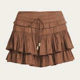 New High-waisted Liner Shorts With A Drawstring Skirt-trousers Design