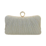 New Chinese-style Banquet Bag Women's Cross-body Pleated Dress