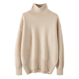 Women's High-neck Pure Wool Sweater Extra-thick Cashmere