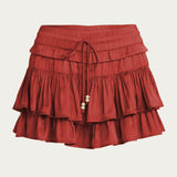 New High-waisted Liner Shorts With A Drawstring Skirt-trousers Design