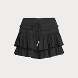 New High-waisted Liner Shorts With A Drawstring Skirt-trousers Design